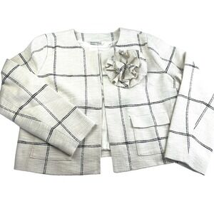 NWT Beautiful by‎ Lawrence Zarian Blazer w/removable flower pin size L